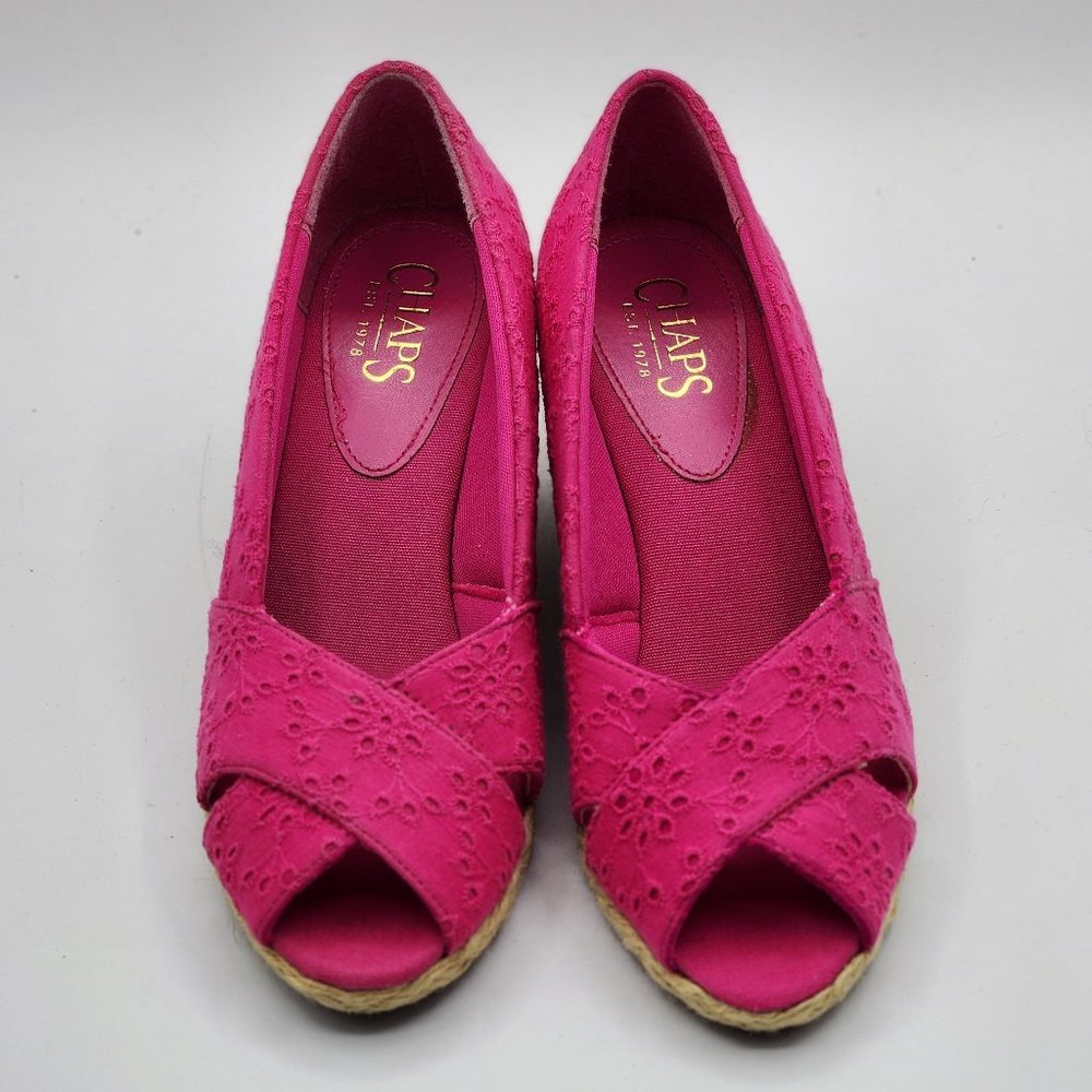 .CHAPS Dakota Espadrille Wedge Sandal